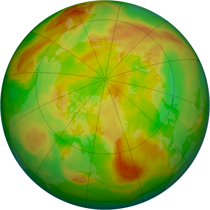Arctic ozone map for 31 May 1979